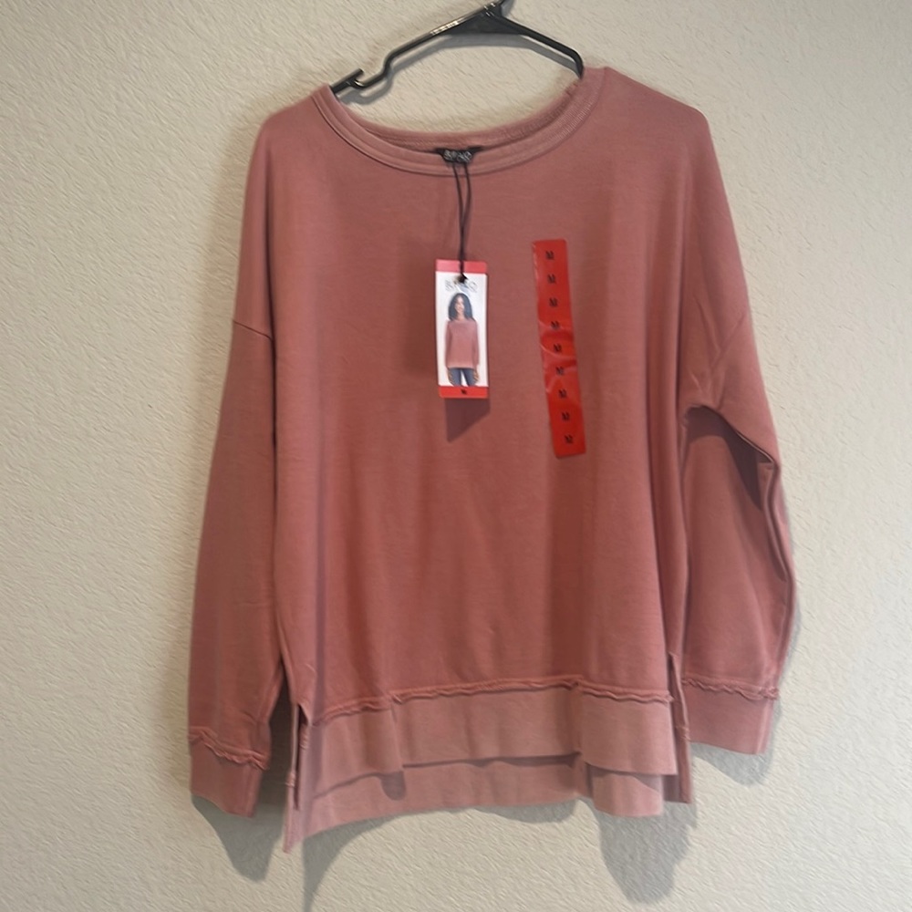 COPY - Buffalo David Bitton Old Rose Sodt French Terry Crewneck Sweater
